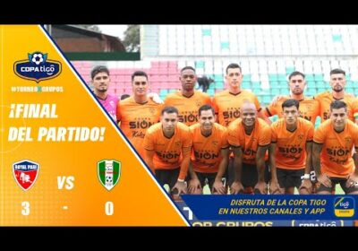 90+5′ ¡Final del partido! Royal Pari venció a Real Tomayapo con goles de Moreno, Miranda y Amoroso.