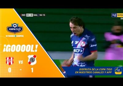 56′ ¡Gol de Nacional Potosí! Gustavo Cristaldo conectó de cabeza y pone en ventaja