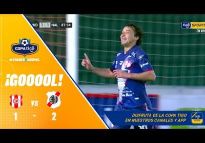 88′ ¡Gol de Nacional Potosí! Gran definición de Gustavo Cristaldo para anotar el segundo gol