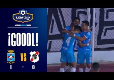 ¡Gol de Blooming! Gastón Rodríguez abre el marcador y desde el punto penal pone arriba a Blooming.