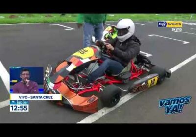 Santiago Rosado – Corresponsal Tigo Sports, se prueba en Karting ¿Podrá dar una vuelta por lo menos?