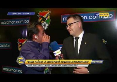 José Antonio Claure nos da detalles y precio de la nueva polera de la Selección boliviana.