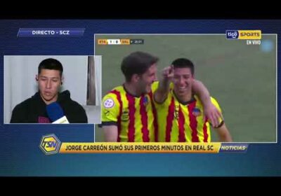 Jorge Carreón, volante de Real Santa Cruz, viene de la división B de España. Jugaba en el Terrassa.