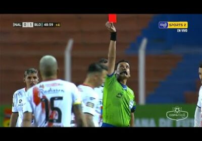 45+5′ ¡Expulsado Diego Josué Hoyos! Nacional Potosí quedó con un jugador menos
