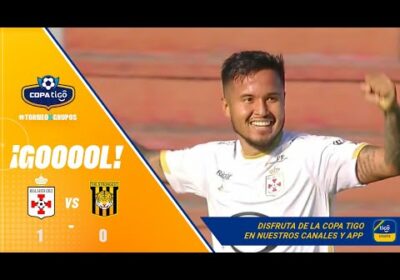 🏆54′ ¡Gol de Real Santa Cruz! Edward Vaca conecta de cabeza para anotar el primer gol del partido.
