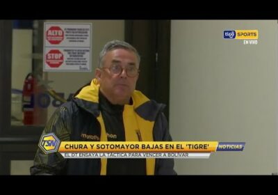 Chura y Sotomayor son bajas en el ‘Tigre’. El DT. ensaya la táctica para vencer a Bolívar.