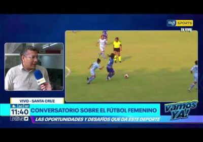 Conversatorio sobre el fútbol femenino. Las oportunidades y desafíos que da este deporte.