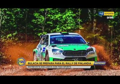 Marco Bulacia se prepara para el Rally de Finlandia. Entrevista exclusiva con Tigo Sports.