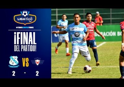 90+10′ ¡Final del partido! Vaca Díez igualó ante Wilstermann en un duelo emocionante sobre el final.