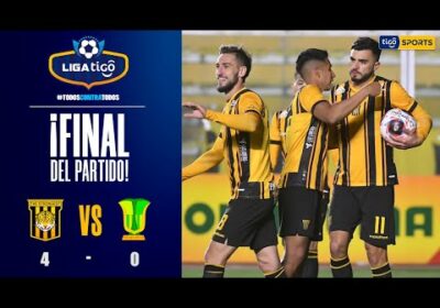 ¡Final del partido! The Strongest goleó a Atlético Palmaflor con dobletes de  Ursino y Triverio.
