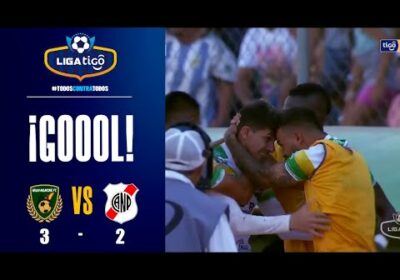 78′ ¡Gol de Gran Mamoré! Miguel Mendoza sacó un potente derechazo para sacudir el arco potosino.