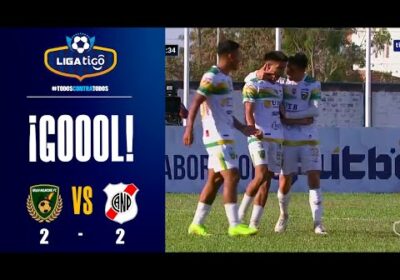 70′ ¡Gol de Gran Mamoré! Gran jugada de Makerlo Téllez y mejor definición para igualar el marcador.