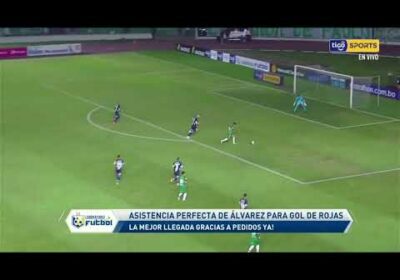 🔬 Asistencia perfecta de Álvarez para el gol de Rojas. La mejor entrega gracias a Pedidos Ya!