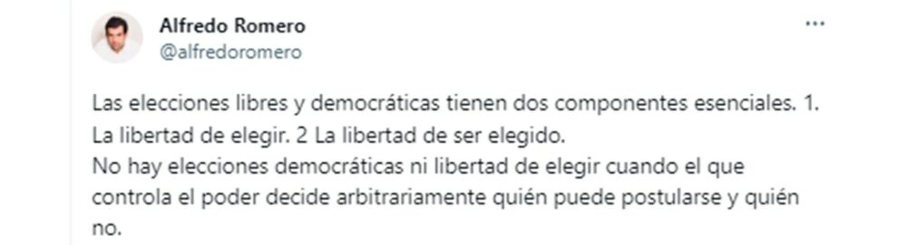 El mensaje de Alfredo Romero, presidente del Foro Penal