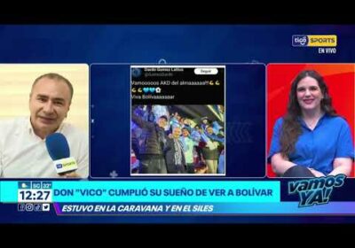#VamosYa❗️ Dardo Gómez: “Don Vico cumplió su sueño de ver a Bolívar, fue algo emocionante” 🥹💙