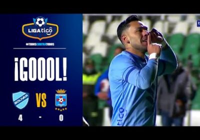 🏆55′ ¡Gol de Bolívar! Carmelo Algarañaz igual dice presente, disparo rasante para marcar.