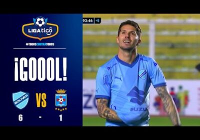 🏆90+3′ ¡Gol de Bolívar! Tremendo derechazo de Patricio Rodríguez para anotar el sexto gol de Bolívar