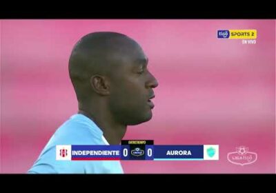 ¡Final del primer tiempo! marcador en blanco, Independiente está igualando ante Aurora.