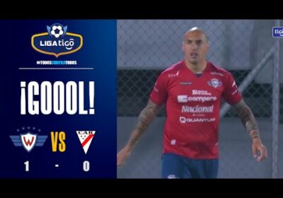 ‘ Gol de Wilstermann, Nahuelpán luchó la jugada y finalmente Robles no pudo evitar el gol del ‘Rojo’