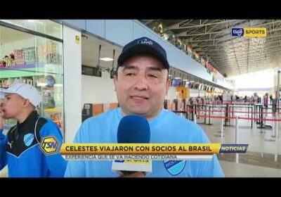🚨 Celestes viajaron con socios a Brasil. Experiencia que se va haciendo cotidiana.