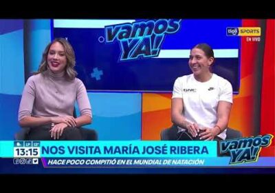 #VamosYa❗️La nadadora nacional María José Ribera, hace poco compitió en el mundial de natación.
