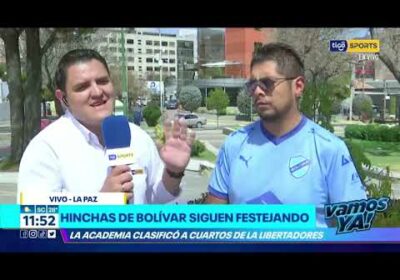 #VamosYa❗️ Hinchas de Bolívar felices luego de la histórica clasificación de la academia paceña