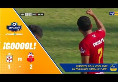 27′ ¡Gol de Guabirá! Asistencia de Maximiliano Gómez y gol de Gustavo Peredo