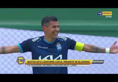 Bustos está conforme con el presente de Blooming. La ‘Academia’ recibirá a Palmaflor el lunes.