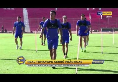 Real Tomayapo cerró prácticas. Viaja esta noche a Santa Cruz a enfrentar a Oriente.
