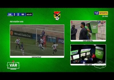 43′ ¡Gol anulado para Nacional Potosí! Tommy Tobar anotaba para el equipo potosino y quedó anulado