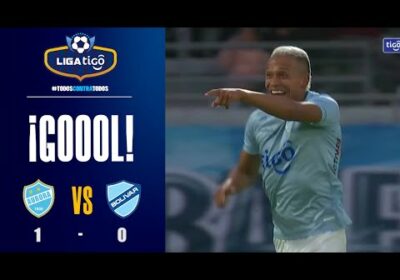 ¡Gol de Aurora! Jair Reinoso anotó tras aprovechar un resbalón de Jairo Quinteros.