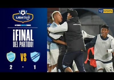 ¡Final del partido! Valiosa victoria de Aurora sobre Bolívar con doblete de Jair Reinoso.