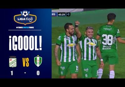 ¡Final del primer tiempo! La ventaja es del ‘Verdolaga’ sobre Real Tomayapo con gol de Daniel Rojas.