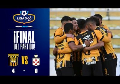 90+8′ ¡Final del partido! The Strongest aplastó a Real Santa Cruz.
