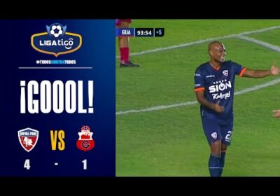 ¡Gol de Royal Pari! Erik Correa anota el cuarto gol del ‘Inmobiliario’ para liquidar el partido.