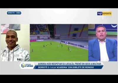 Jair Reinoso, delantero de Aurora, nos dice sobre la victoria de su equipo ante la ‘Academia’ paceña