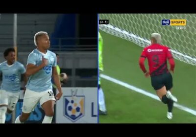 Jair Reinoso hizo un gol a Bolívar igual al que le hizo Paranense.