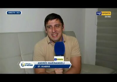 Guabirá presentó a su nuevo DT. Andrés Marinangeli, quien llega a sustituir a Aurelio Gay.