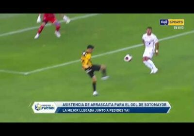 Asistencia de Arrascaita para el gol de Sotomayor. 💥 La mejor llegada junto a Pedidos Ya!
