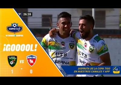 🏆26′ ¡Gol de Gran Mamoré! Mario Barbery resolvió de manera correcta para poner en ventaja.