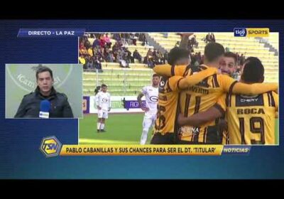 Pablo Cabanillas, DT. interino del ‘Tigre’, habló con TSN sobre su idea de juego con The Strongest.
