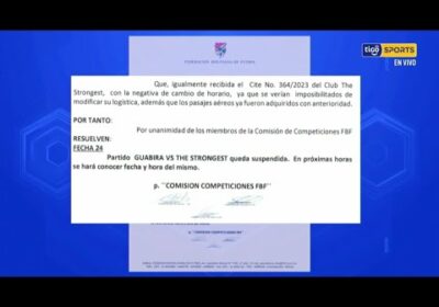 El partido del ‘Azucarero’ con el ‘Tigre’ será reprogramado. 😲