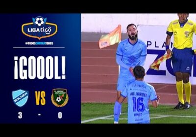 🏆77′ ¡Gol de Bolívar! Bruno Sávio define con pierna derecha y anota el tercer gol académico.
