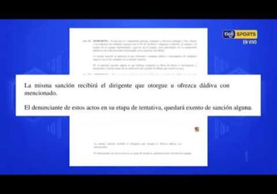 Revisamos el código disciplinario de la FBF con respecto al caso de corrupción.