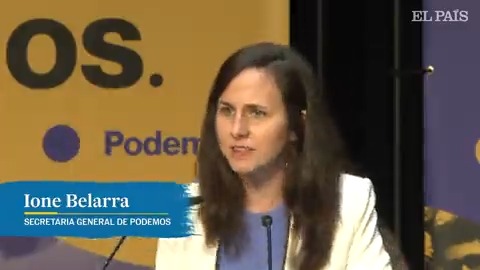 Ione Belarra: «Es imprescindible que Irene Montero siga al frente del