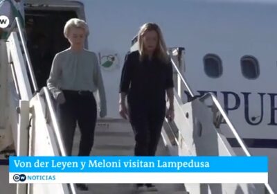 Von der Leyen y Meloni visitan Lampedusa en plena crisis migratoria La presidenta de…