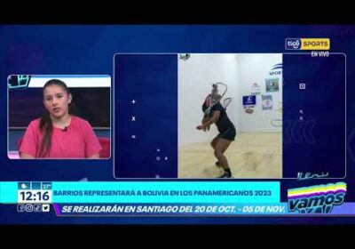 Barrios representará a Bolivia en los Panamericanos 2023 a realizarse en Santiago de Chile.
