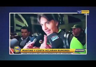 Martins y Costa aclaran rumores sobre supuesto reclamo económico de los jugadores.
