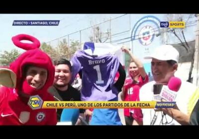 Erik Arauco presente en la previa del clásico del pacifico. Hinchas chilenos listos para alentar