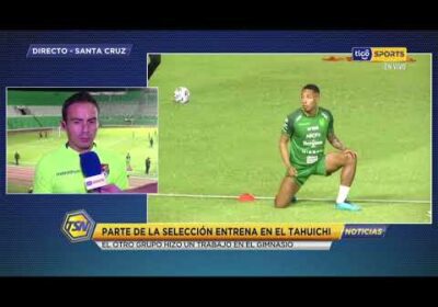 Parte de la Selección entrena en el Tahuichi. El otro grupo hizo un trabajo en el gimnasio.